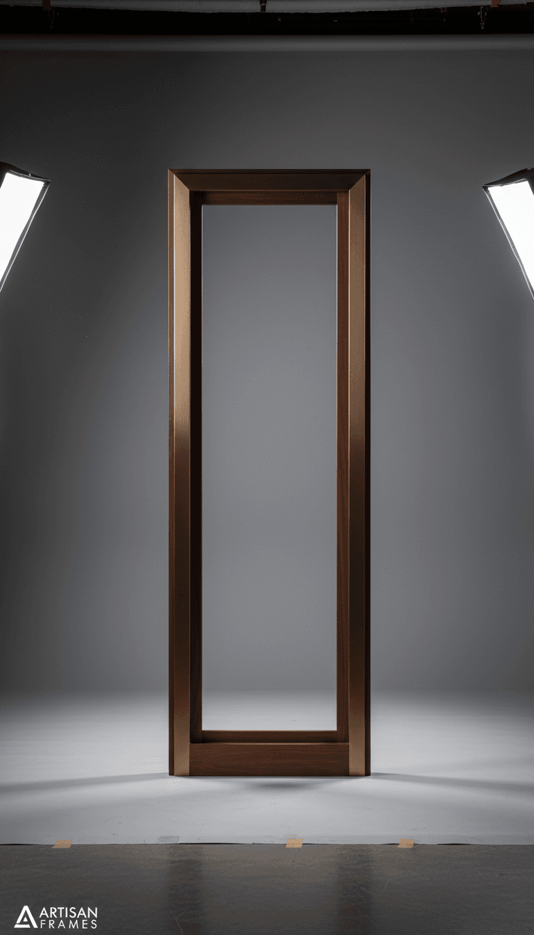 Completed custom window frame